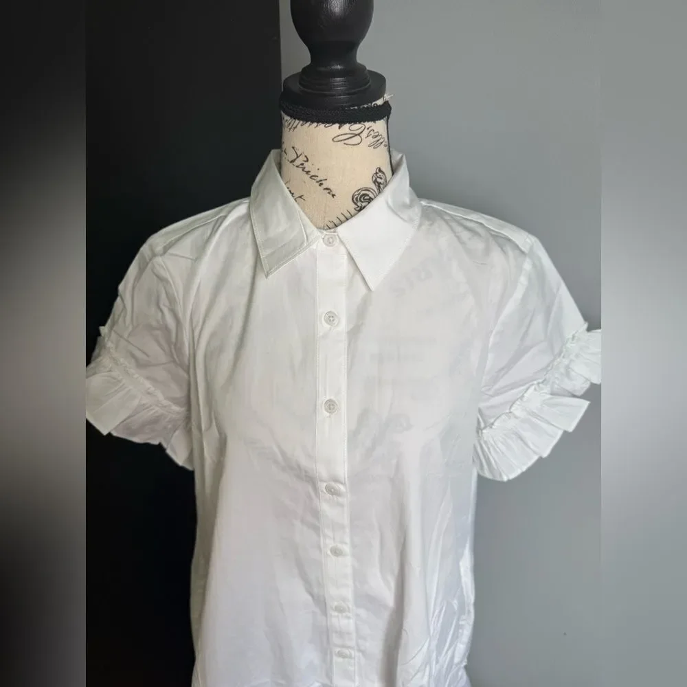 J.Crew Amelia shirtdress in cotton poplin NWT Size M